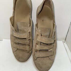 Freda Salvador Beige Velcro Sneakers 9.5